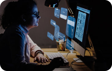 Eimsky engineer at work